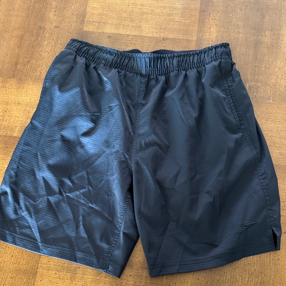Speedo Men's Dark Gray Athletic Shorts